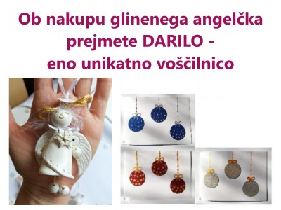 Glineni angelčki obeski