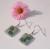 Unique handmade ring and earrings with unique pattern
