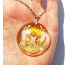 Cvetlična ogrlica - Angel, orhideja, zlatica, koren