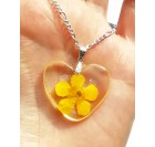 Cvetlična ogrlica - Zlatice, srce