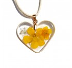 Cvetlična ogrlica - Zlatice, srce