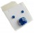 Handmade Resin Forget-Me-Not Ring and Earrings