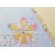 Handmade birthday card - a golden flower