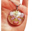 Cvetlična ogrlica - Angel, orhideja, amobium, koren