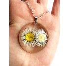 Cvetlična ogrlica - Marjetica in DARILO - prstan