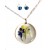 Handmade Resin Snowbell Neklace and Earrings