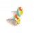 Post Earrings for Women - Yellow, cyclamen, turquoise