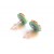 Post Earrings for Women - Yellow, cyclamen, turquoise
