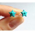 Uhani za u&scaron;esa - turkizdna zvezdica