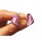 Viseči uhani za ženske - bela snežinka