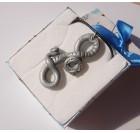 Zmajev rep - obesek v srebrno sivi barvi - obeski za verižice