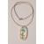 Nakit iz gline - ogrlica, ročno poslikan relief školjk