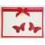 Handmade greeting cards for birthday - red butterflies